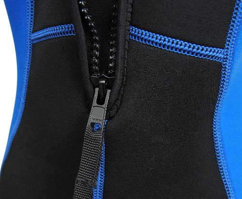 Kinder Neopren Shorty Größe 104 bis 164 Neoprenanzug in Schwarz Blau - 5