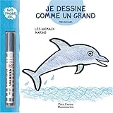 Image de Je dessine comme un grand : Les Animaux marins (pages effaçables à sec + 1 Stabilo)