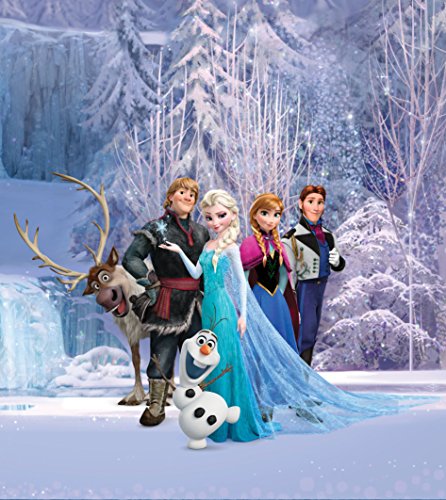AG Design FTDxl 1939 Disney Frozen Die Eiskönigin, Papier Fototapete Kinderzimmer- 180x202 cm - 2 teile, Papier, multicolor, 0,1 x 180 x 202 cm