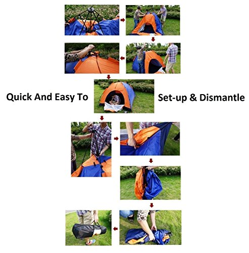 Amazon Offer MW Mall India Picnic Camping Portable Waterproof Tent for 6 Person/Camping Dome Tents