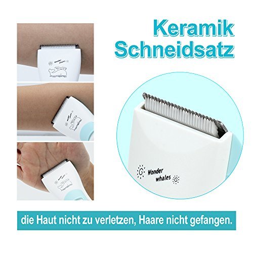 KYG Elektronisch Baby Haarschneider Wasserdicht Säugling Kinder Haarschneidemaschine Set Wiederaufladbare Haartrimmer von GL Gland - 5