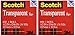 Scotch Transparent Tape, 1/2-Inch x 1296 Inches, 2 Rolls (600H2) RS.868.00