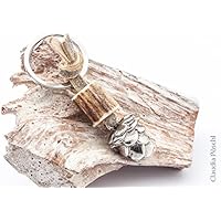 Schlüsselanhänger Hopfen mit Hirschhorn