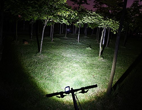 SHANREN® Fahrradcomputer, LED Fahrradbeleuchtung, 2 in 1, Drahtloser Fahrrad Tacho, Tachometer, Kilometerzähler, Trittfrequenz Sensor, Geschwindigkeitsmesser, Spur Entfernung, Kalorienzähler, Hintergrundbeleuchtung LCD Display, Scheinwerfer usw. 17 Funktionen, Wasserdichte Fahrradlampe, USB Wiederaufladbare Fahrradlicht, 3 Licht-Modi, 300 Lumen, 2800 mAh Lithium Batterie - 6