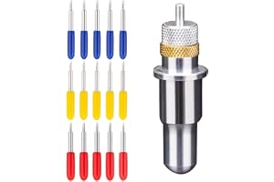 Gebildet 15 st Roland skärkniv Tungsten stålplotterblad med skärblad för skärning 30/45/60 grader med hållarbas