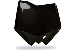 Polisport 8658200001 - Tabella portanumero Replica OEM Realizzata in plastica Lucida Resistente e Durevole Compatibile con Le Moto Husqvarna in Colore Nero