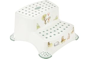 keeeper Scaletta a due gradini "Winnie", Da 3 a 14 Anni circa, Funzione Antiscivolo, Igor, Bianco