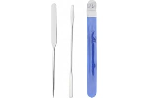 MIUPOO Makeup Spatula,Liquid Foundation Spatula,Edelstahl Make up Spatel,Flüssiger Foundation Spatel,Schminkspatel,Makeup Spatula Korean 2 Stücke