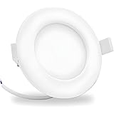 Lumare LED Einbaustrahler 6W | IP44 Spritzwasser geschützt| Ultra flach mit 26mm Einbautiefe | Spot für Wohnzimmer, Badezimme