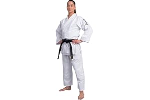 ‎TEKKA BUDO TEKKA BUDO Aikidoanzug Spezial mit Bestickung - weiß - 450g schwer - Aikidojacke Bestickt - Schriftzeichen - Stabiler Stoff