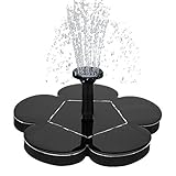 deko für gartenmauer ☀ Solar-Springbrunnenpumpe mit 4 Düsenspray-Einstellungen für eine entspannende Umgebung. Solar-Springbrunnen eignet sich zur Gartendekoration, für Vogelbad, Aquarium, kleinen Teich, Wasserzirkulation für Sauerstoff und vieles mehr.