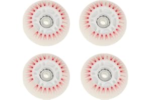 CENPEK 4 pieces Inline Roller Skate Wheels with Led, Durable Luminous Bright Wheels for Sliding, 80mm, Red