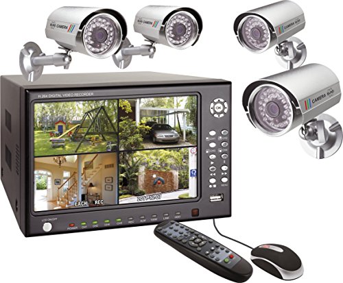 Preisvergleich Produktbild Elro DVR74S Digitales Kamerasystem + 250 GB Festplatte mit 4X CMOS-Außenfarbkameras