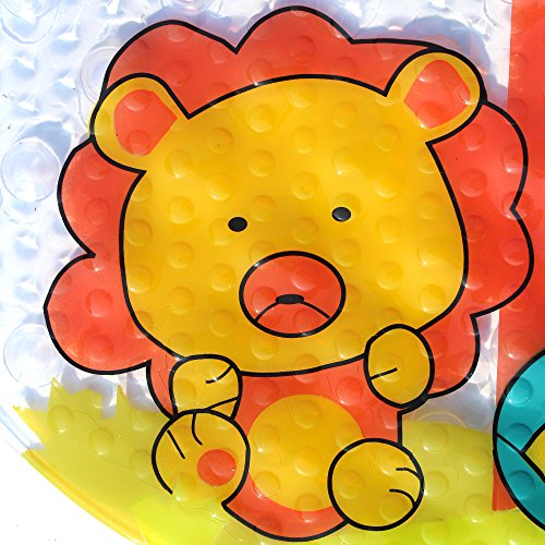 Badewannenmatte Wanneneinlage FüR Kinder Und Babies Aus Naturgummi Bietet ErhöHte Sicherheit FüR Sie Und Ihre Kinder im Bad 39X69CM (Zoo) - 5