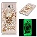Price comparison product image Samsung J5 2016 Case Samsung SM-J510 Cover Smartlegend Night Luminous Samsung Galaxy J5 2016 Cellphone Case Noctilucent Soft Rubber TPU Silicone Ultra Thin Bumper Lightweight Anti-Slim Protection Soft Back Cover Smartphone Protective Case - Skull And Flower