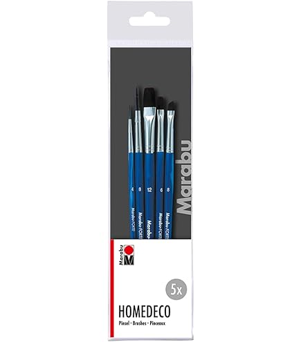 MARABU Pinceau à Poils Synthétiques - Plat - Taille Nº 2 (Art