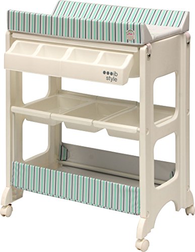 IB-Style - Changing table and bath | 4 decors | baby storage bath | tub unit - "Blue Farmer"