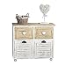 Produktbild Melko Badezimmerschrank mit Lamellen und 4 Staufächer 62 cm x 29 cm x 70 cm (H x B x L)