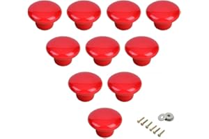 SeeRaphee Maniglie rotonde in ceramica per armadietti, cassetti, porte, camera dei bambini, camera da letto, armadio, armadio, confezione da 10