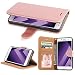 Produktbild Galaxy A3 2017 Hülle, SOWOKO Leder Etui Flip Case Handyhülle für Samsung Galaxy A3 (2017) Brieftasche Tasche mit Integrierten Kartensteckplätzen und Ständer /Magnetverschluss, Rose Gold