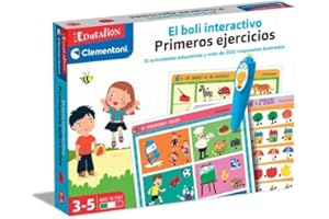 Clementoni Boli Interactivo Primeros Ejercicios, Juego Educativo con boli electrónico de 3-5 años, Colores Varios