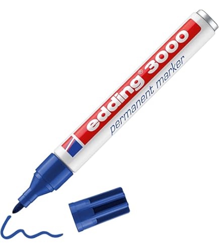 Edding Marqueur De Peinture Brillant - Pointe Ogive - Création Créative De Presque Toutes Les Surfaces (par Exemple Verre, Carton, Papier Foncé