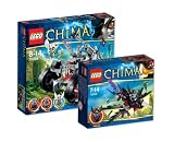 LEGO CHIMA 70004 Wakz Wolfstracker und 70000 Razcals Rabengleiter 9120055080343 - Lego