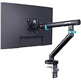 &Ouml;zel Tasarım Tekli Monit&ouml;r Kolu Max 35" 10Kg Taşıma Kapasiteli Mekanik Yaylı Hızlı Tak-&Ccedil;ıkar (Vidasız Montaj)