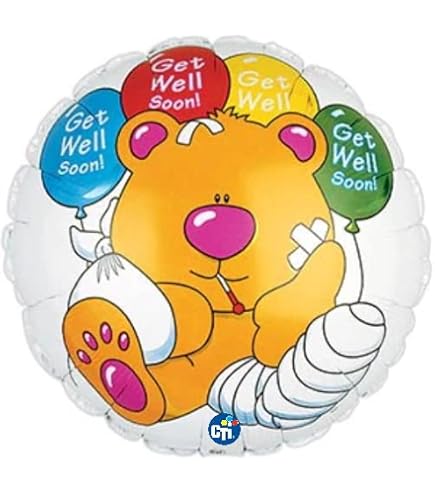 Unique Party „Gute Besserung“ Folienballon – 46 Cm, Selbstversiegelnd – Als Alternative Zu Blumen
