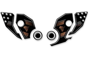AZGRAPHISHOP Protection Batti Talon Résine 3D Compatible avec Honda Africa Twin CRF 1000 ADB-001(NWS) (Or)