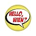 Produktbild Kiwikatze® Fest - Hello Wien 37mm Button Ansteckbutton für Fasching Karneval Halloween Party und Feiern