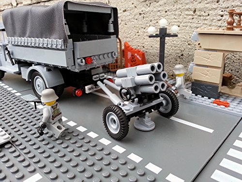 Modbrix 2182 – Bausteine Nebelwerfer 41 Stellung inkl. custom Wehrmacht Soldaten aus original Lego© Teilen - 5