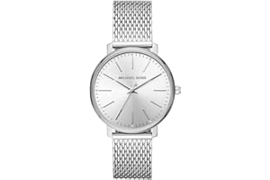 Michael Kors Damen Pyper Uhr, Quarzwerk mit DREI Zeigern, mit Edelstahl- oder Legierungsarmband