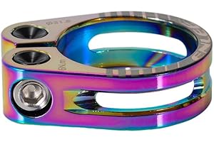 ARMYJY Bike Seat Post Clamp Aluminum Alloy Quick Release Bicycle Hollow Lock Seatpost Tube Clip for Mountain Bike Road Bike Fixie Gear Track Bike(31.8 colorful)