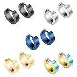 Viene con 5 Pares de 5 Colores Pendientes mujer hombre en un Pedido,Opción Económica.
