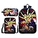 Produktbild kinderrucksack 3D Gedruckt Anime Charakter Computertasche,Schultasche Set Lässiger Rucksack Lunchpaket Federtasche Verschleißfest Geeignet Schule Geh raus Reisen