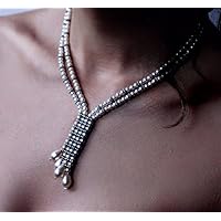 Swarovski Perlenkette Bridal Line - handgemacht - handgemacht - Mädchen Geschenk Geschenke Mädchen - Artisan Produkt - Original Geschenkideen - Weihnachtsgeschenke - Geschenke für sie - Weihnachten