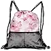 Produktbild RAINNY Drawstring Backpacks Bags,Japanese Sakura Flowers Blossoms Eastern Spring Nature Theme Illustration,5 Liter Capacity,Adjustable