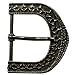 Produktbild Gürtel Schnalle Schließe silber für 40 mm Gürtel Buckle Ledergurt Gotik (5)