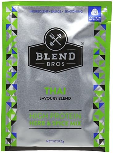 Blend Brothers 37.5 g High Protein Herb and Spice Mix Thai Savoury Blend - Pack of 10 Sachet