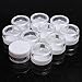 Teensery Plastic Cosmetic Makeup Container Jars 3ml 3 Gram Round Empty Cream Nails Powder Eye Shadow Jewelry Storage Container Box Pot (25 pcs)