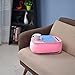 Produktbild KOMOREBI Portable Laptop Pillow Schreibtisch Lap Stand Notebook Computer Stand Tisch Runde Schreibtisch Portable Memory Foam Lap Desk mit Kissen (Rosa) | Passt bis zu 14"Laptop