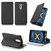 Produktbild Huawei Honor 6X / Honor 6X PRO 4G/LTE Dual Sim 5,5 Zoll Tasche Leder Hülle schwarz Cover mit Stand - Zubehör Etui Huawei Honor 6X Flip Case Schutzhülle (PU Leder, Handytasche schwarz black) - XEPTIO accessories