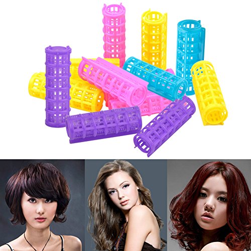 CkeyiN ®12 Stück Kunststoff DIY Hair Styling Roller Curler Clips , 20x68mm (D * H) - 3