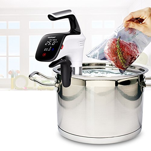 Sous Vide Beutel Quimat Vakuum Nahrungsversiegeler 1 Handpumpe 5 BPA-freie Sous Vide Beutel 2 Beutel Clips Kit hält Nahrung länger frisch, wiederverwendbar, praktisch, einfach zu verwenden - 5