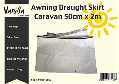 2m Vanilla Leisure Caravan Awning Draught Skirt 2m Wide x 50cm (20 Inch Drop) (2M)