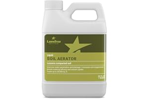 LAWNSTAR Liquid Lawn Aerator (32 fl oz) - Loosens & Conditions Compacted Soil - Alternative to Core and Mechanical Aeration - Improves Water Penetration & Drainage + Soil Oxygenation - American Made
