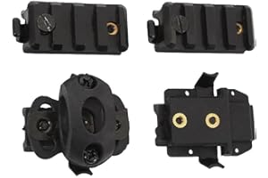 H World EU Accesorios tácticos para casco Airsoft de 3/4 pulgadas, soporte de abrazadera para linterna de ajuste rápido para casco raíl lateral