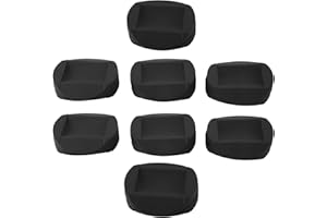 Hacbop Furniture Cups-Bed Stopper,Rubber Furniture Coasters Cups for All Floors & Wheels of Furniture,Sofas,Beds,Chairs, Black