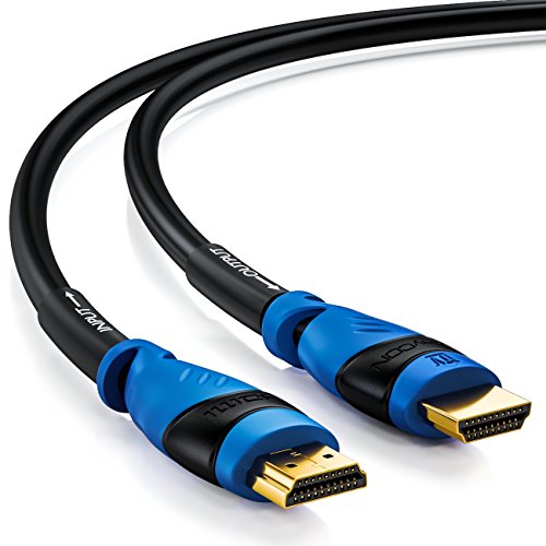 deleyCON 25m AKTIVES HDMI Kabel mit Verstärker / Extender / Entzerrer – UHD / 4K / HDR / 3D / 1080p / 2160p / ARC – High Speed mit Ethernet - 2